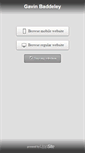 Mobile Screenshot of gavinbaddeley.com